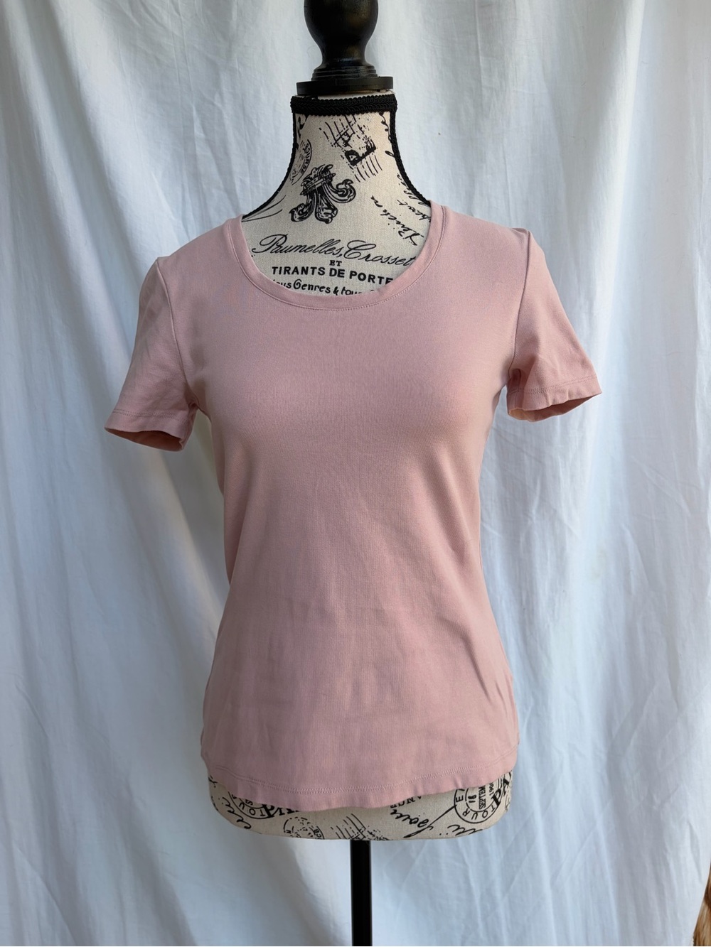 Boden Pink Cotton Crew Neck T-Shirt Tee Size 6
